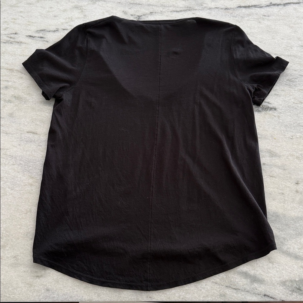 Veronica Beard Cindy V-neck T-Shirt - Picture 6 of 6